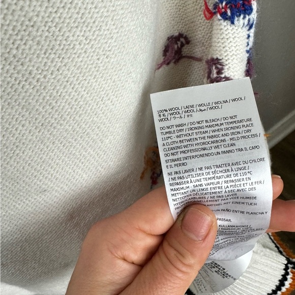 Marni  WOOL-CASHMERE BLEND CARDIGAN WITH JACQUARD DRAGON size S-M - Picture 12 of 14